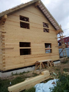 Закончено строительство дома из профилированного бруса камерной сушки в Щелковском районе Московской области, д. Митянино