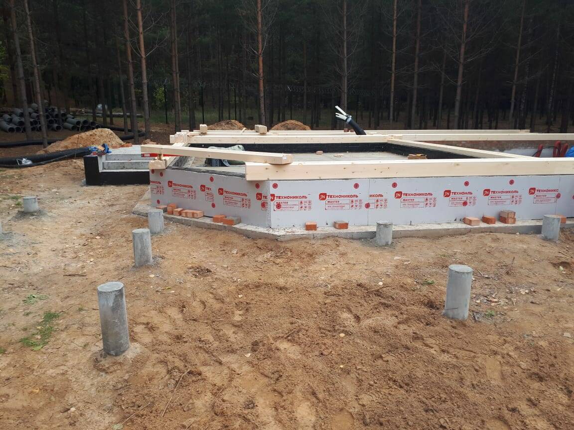 Начинам строительство дома из клееного бруса по индивидуальному проекту в Нижегородской области