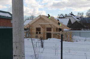 Закончено строительство бани из ОЦБ в Щелковском районе