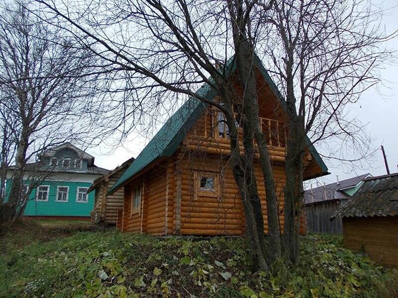 Баня из оцилиндрованного бревна 4,5 х 6,5 в г. Архангельске