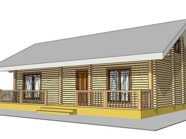 строительство одноэтажных домов из дерева