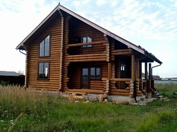 Дом из оцилиндрованного бревна d260 10,0 х 12,0 в г. Зарайске, Московской области